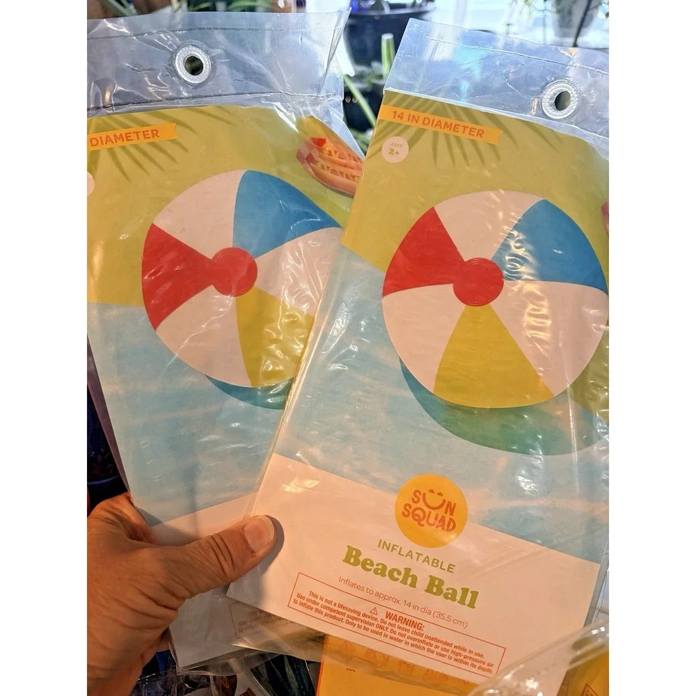 Clear Summer Tote - Kid's Snorkel Set, Mini Pool, Beach Balls & Speedo Swim Mask